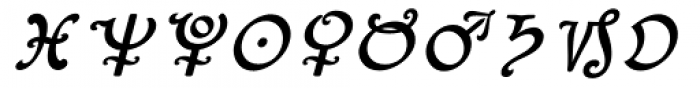 Aure Zeritha KB Bold Italic Font LOWERCASE