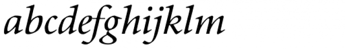 Aurelia Book Italic Font LOWERCASE