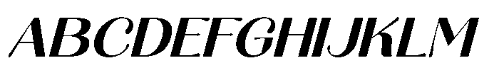 Aurelise Bold Italic Font UPPERCASE