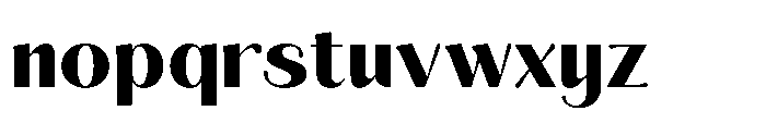 Aurelise Extra Bold Font LOWERCASE