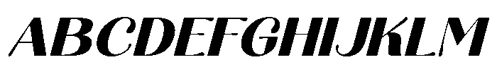 Aurelise Heavy Italic Font UPPERCASE