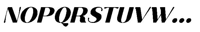 Aurelise Heavy Italic Font UPPERCASE