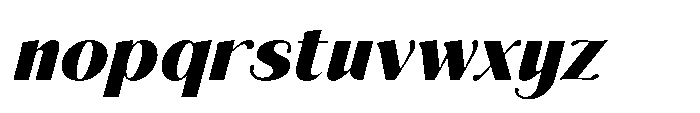 Aurelise Heavy Italic Font LOWERCASE
