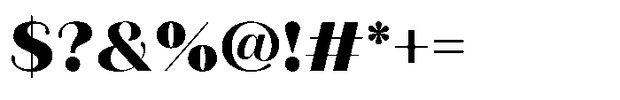 Aurelise Heavy Font OTHER CHARS