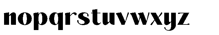 Aurelise Heavy Font LOWERCASE