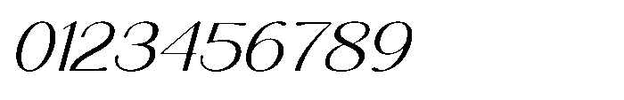 Aurelise Light Italic Font OTHER CHARS