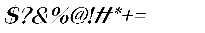 Aurelise Medium Italic Font OTHER CHARS