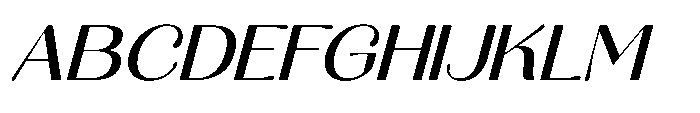 Aurelise Medium Italic Font UPPERCASE