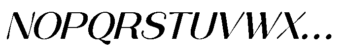 Aurelise Medium Italic Font UPPERCASE