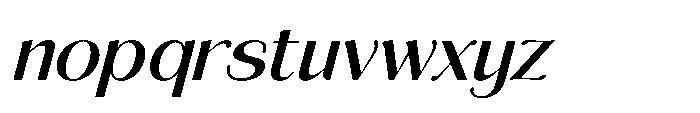 Aurelise Medium Italic Font LOWERCASE