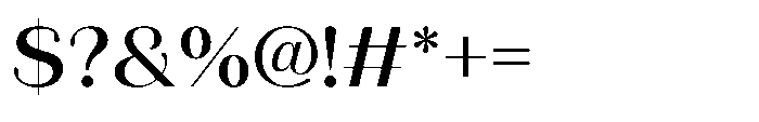 Aurelise Medium Font OTHER CHARS