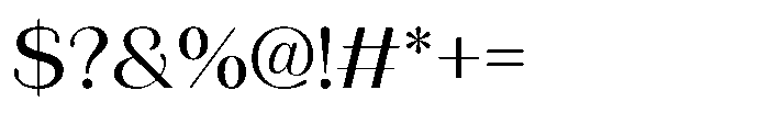 Aurelise Regular Font OTHER CHARS