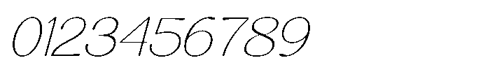 Aurelise Thin Italic Font OTHER CHARS