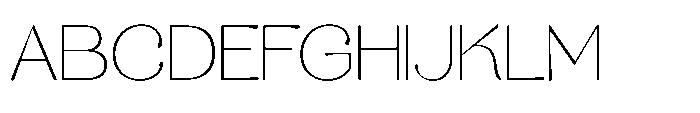Aurelise Thin Font UPPERCASE