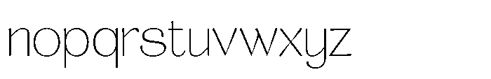Aurelise Thin Font LOWERCASE