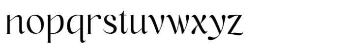 Aurelya Font LOWERCASE