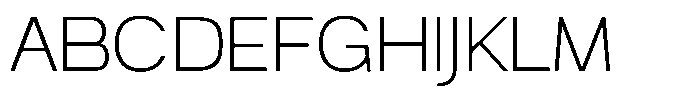Auren Extra Light Font UPPERCASE
