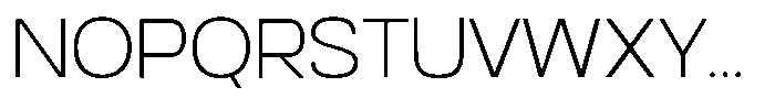 Auren Extra Light Font UPPERCASE
