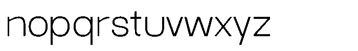 Auren Extra Light Font LOWERCASE