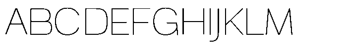 Auren Thin Font UPPERCASE