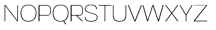 Auren Thin Font UPPERCASE