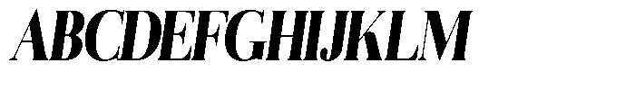 Aurestia Black Condensed Italic Font UPPERCASE