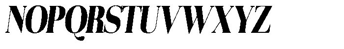 Aurestia Black Condensed Italic Font UPPERCASE
