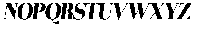 Aurestia Black Semi Condensed Italic Font UPPERCASE