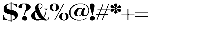 Aurestia Black Semi Expanded Font OTHER CHARS
