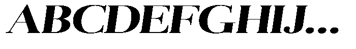 Aurestia Bold Expanded Italic Font UPPERCASE