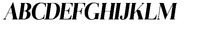 Aurestia Bold Semi Condensed Italic Font UPPERCASE