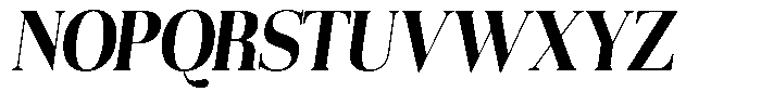 Aurestia Bold Semi Condensed Italic Font UPPERCASE