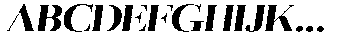 Aurestia Bold Semi Expanded Italic Font UPPERCASE