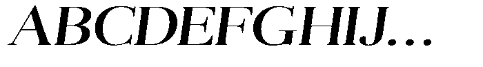 Aurestia Expanded Italic Font UPPERCASE
