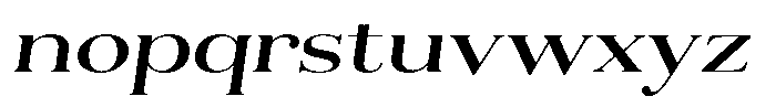 Aurestia Expanded Italic Font LOWERCASE