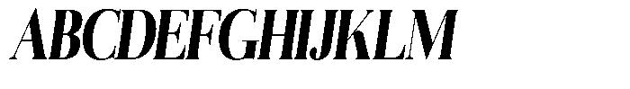 Aurestia Extra Bold Condensed Italic Font UPPERCASE