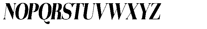 Aurestia Extra Bold Condensed Italic Font UPPERCASE