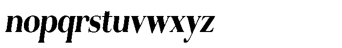 Aurestia Extra Bold Condensed Italic Font LOWERCASE