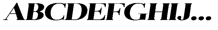Aurestia Extra Bold Expanded Italic Font UPPERCASE