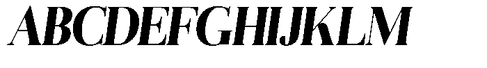 Aurestia Extra Bold Semi Condensed Italic Font UPPERCASE
