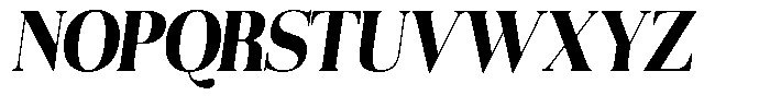Aurestia Extra Bold Semi Condensed Italic Font UPPERCASE