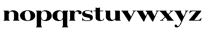 Aurestia Extra Bold Semi Expanded Font LOWERCASE