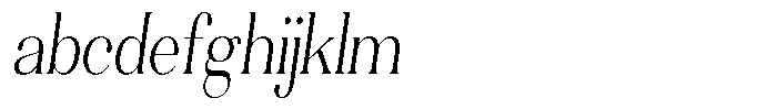 Aurestia Extra Light Condensed Italic FONT