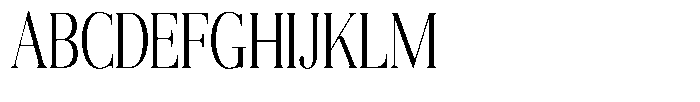 Aurestia Extra Light Condensed Font UPPERCASE