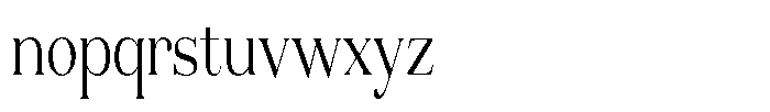 Aurestia Extra Light Condensed Font LOWERCASE