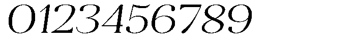 Aurestia Extra Light Expanded Italic Font OTHER CHARS
