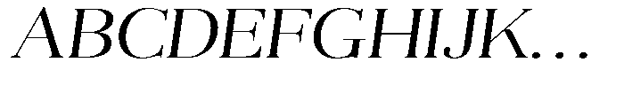 Aurestia Extra Light Expanded Italic Font UPPERCASE