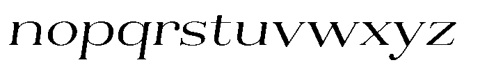 Aurestia Extra Light Expanded Italic Font LOWERCASE