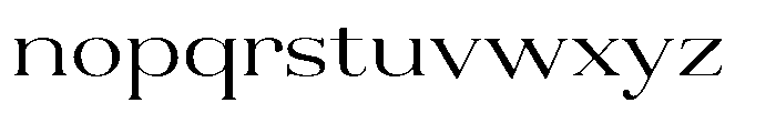 Aurestia Extra Light Expanded Font LOWERCASE