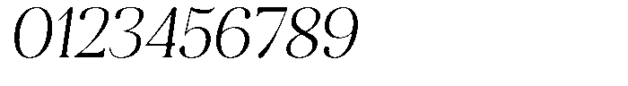 Aurestia Extra Light Italic Font OTHER CHARS